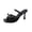Womens Sandal - Black, variant on Heels for Women Open Toe Slip On Mules Elegant Lace Mesh Upper Stiletto Dress Shoes with Sparkling Rhinestone Bowknot Detail for Evening Party Prom