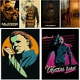 thumbnail image 2 of Póster de película de terror clásica Michael Myers, pintura de Papel Kraft para pared, sala de estudio, decoración para sala de estar, 2 of 4
