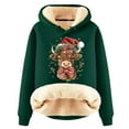 thumbnail image 2 of Christmas Heavyweight Hoodies for Women 2025 Long Sleeve Highland Cow Western Country Hooded Sweatshirt Pullover Tops, 2 of 6