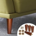 thumbnail image 4 of Patas De Muebles De Gabinete De 4 Pulgadas Patas De Muebles De Madera Patas De Gabinete De Servicio Pesado Redondas Con 4 Almohadillas De Instalación 4 Almohadillas Antideslizantes Para 4 Piezas Yuarrent TO005729-03, 4 of 6