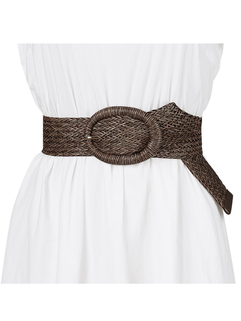 Womens Woven Belts Wide Waist Belts for Dress Decor  display picture 1