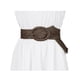 thumbnail image 4 of Cinturones de mujer tejidos, cinturones anchos para la cintura, decorativos para vestidos, ajustables de 22.83 a 37.01" color café, 4 of 4