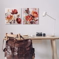 thumbnail image 3 of Stupell Industries Red Modern Flowers Botanical & Floral Painting Gallery Wrapped Canvas Art Print Wall Art, 17 x 17, Set of 2, 3 of 8