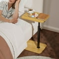 thumbnail image 5 of Sofa Side Tray Table for Couch - Adjustable Height 360° Swivel C Table for Sofa & Bed, Use as TV Tray Laptop Stand Snack Table Reading Desk, Fits Eating Working Studying - Black, 5 of 9