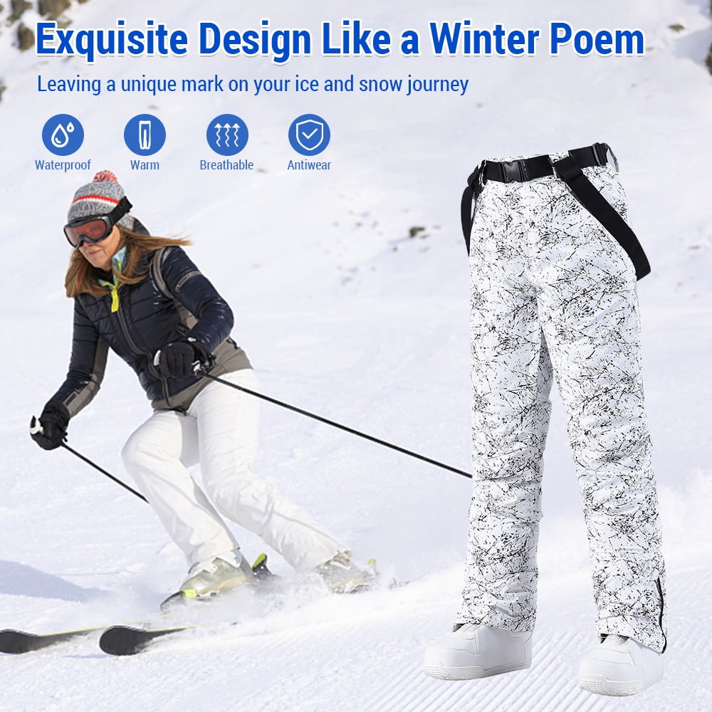 Snow Pants Women Waterproof Ski Pants Outdoor Winter Sports