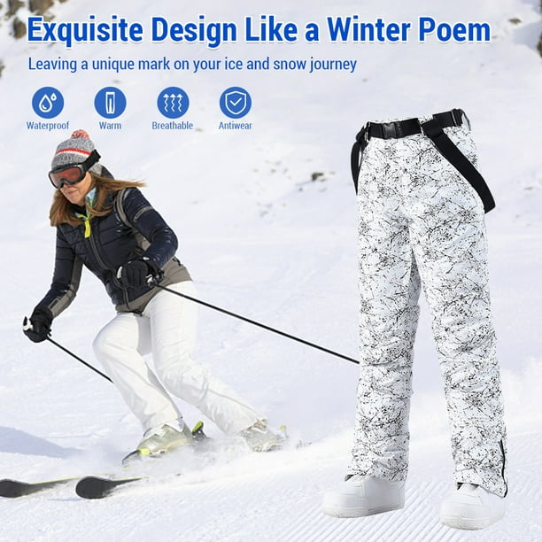 Snow Pants Women Waterproof Ski Pants Winter Sports 
