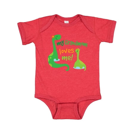 

Inktastic My Grandmom Loves Me Grandson Gift Gift Baby Boy Bodysuit