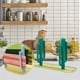 thumbnail image 3 of Soporte para cactus de almacenamiento multifuncional fácil de limpiar, protegido contra la humedad con drenaje adecuado para rejillas de cuchillos de cocina, Verde, 3 of 6