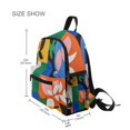 thumbnail image 3 of FORMRS School Backpack with Front Zippered Pocket 12" Student Travel Daypack, Abstract Plants, 3 of 6