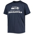 thumbnail image 2 of Youth Heathered College Navy Seattle Seahawks Logo T-Shirt, 2 of 3