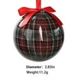 thumbnail image 3 of drppepioner Holiday Ball Ornament Tree Ornament,2.8 Inch Multi-Style Holiday Light Bulb Ornament Holiday Tree Ornament Tree Dress Family Party Holiday Ornament, 3 of 5