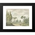 thumbnail image 2 of Daniël Dupré 24x18 Black Modern Framed Museum Art Print Titled - View of the Terraces of the Villa D’Este in Tivoli (1791), 2 of 5