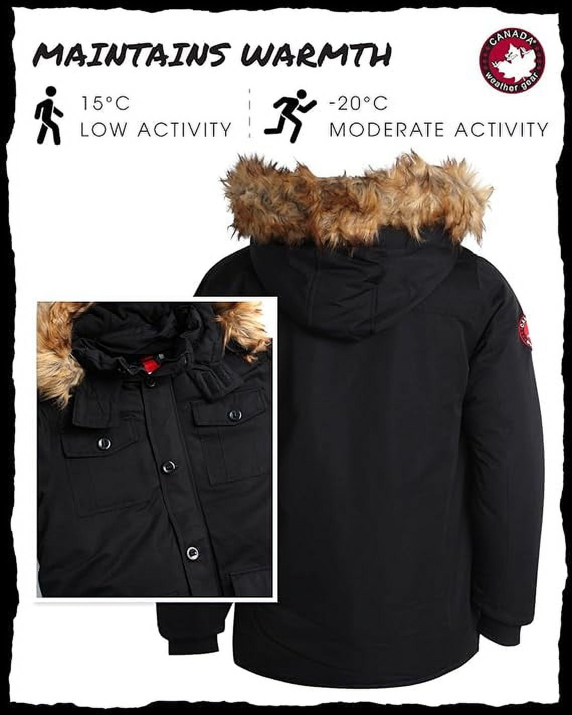 Men s Heavyweight Winter Coat Teflon Canvas Parka Kuwait Ubuy