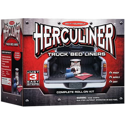 Herculiner Grey Kit 6 foot Truck Bed Roll on Bedliner Kit