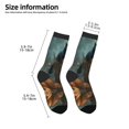 thumbnail image 2 of Kids Girls Boys Socks - Halloween Pumpkin Black Cat B Comfort Breathable Crew Socks for Boys Girls Kids, Soft Athletic Running Socks for Boys Socks 6-10 Years Old, 2 of 6