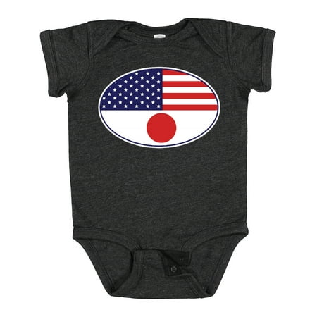 

Inktastic Japanese American Flag Boys or Girls Baby Bodysuit