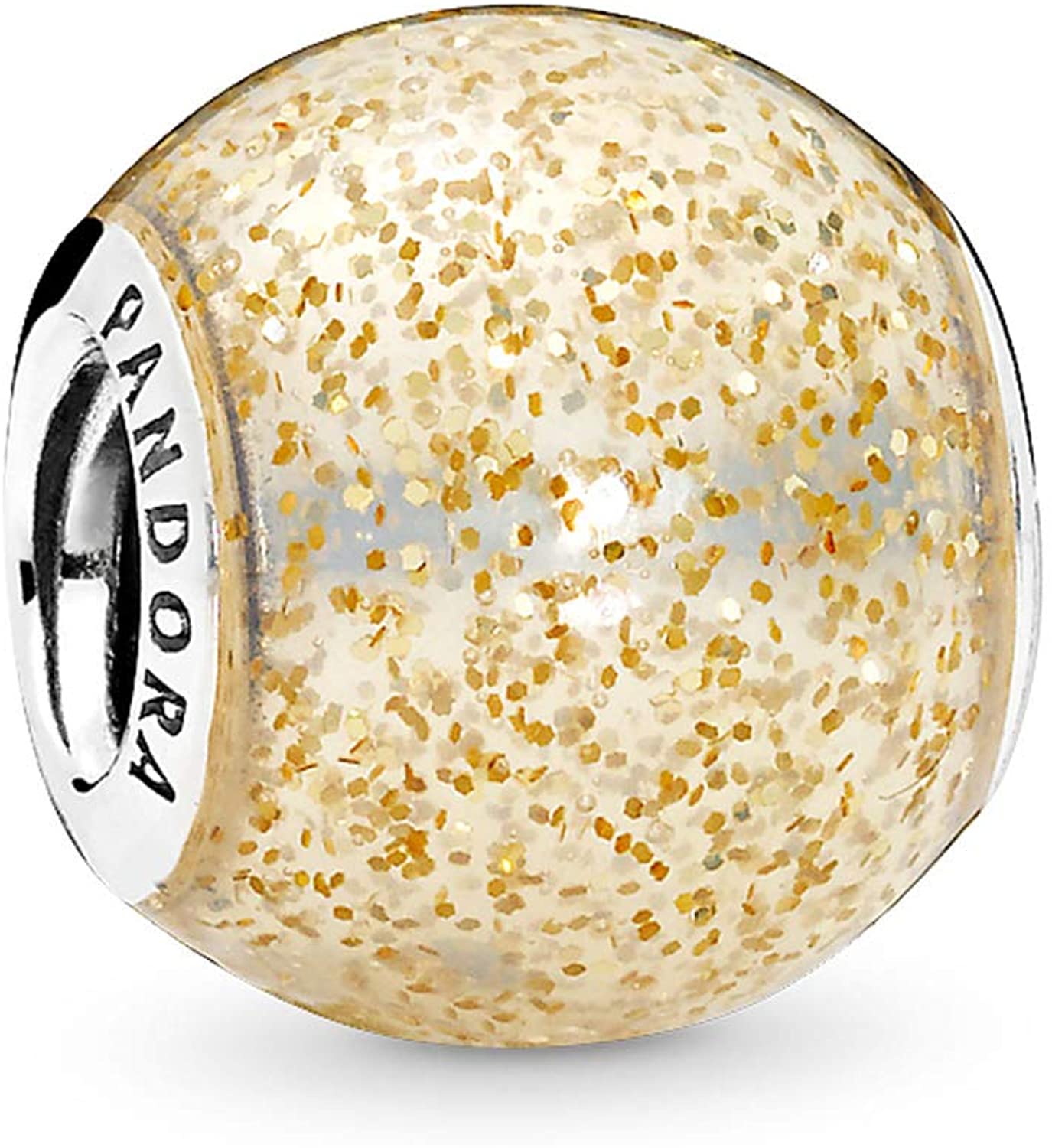 Pandora Glitter Ball White / Gold One 