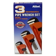 Allied International Ductile Iron Pipe Wrench Set 3Pc