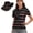Black American Flag, variant on Aplkyhs American Flag Women's Golf Shirt and Sun Visor Hat Set Quick Dry Moisture Wicking Short Sleeve Golf Shirt Adjustable UV Protection Sun Hat for Running Daily Wear Skull