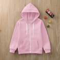 thumbnail image 3 of EnJoCho Girls Teen Boys Zip Up Casual Hoodies Fleec𝖾 Hoodie Full Zip Sweatshirts Jacket Fall Hoodie Pocket Outerwear Coat Parka, 3 of 5