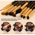 thumbnail image 3 of Set De Brochas De Maquillaje De Ojos, 10 Unidades, Modelo Negro, 3 of 4