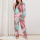 thumbnail image 2 of Balery Pastel Macarons Delight Conjunto de Pijama con Estampado para Mujer, Conjunto de Dos Piezas con Manga Larga, Ropa de Dormir Suave con Bolsillos, Pijamas Cómodos-Large, 2 of 7