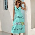 thumbnail image 6 of Pickleball shirt Peace love pickle funny Pickleball Pickleball vintage Pickleball Designs Sleeveless Dress Dresses gala, 6 of 6