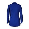 thumbnail image 5 of Plain Blazer Dress for Women Asymmetric Belted Wrap Blazers Notched Suit Coats and Jackets Long Sleeve Work Office Wedding Guests Formal Candy Color Suit Dress Ladies, 5 of 6