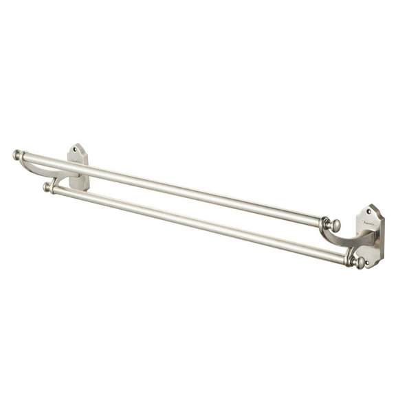 Vintage Double Towel Holder Silver