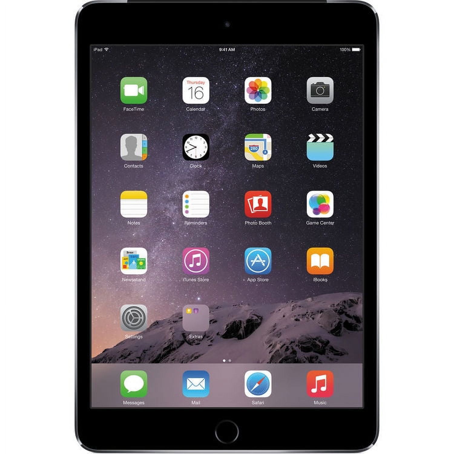 Restored Apple iPad Mini 3 16Gb Space Gray Cellular.RFB (Refurbished) 