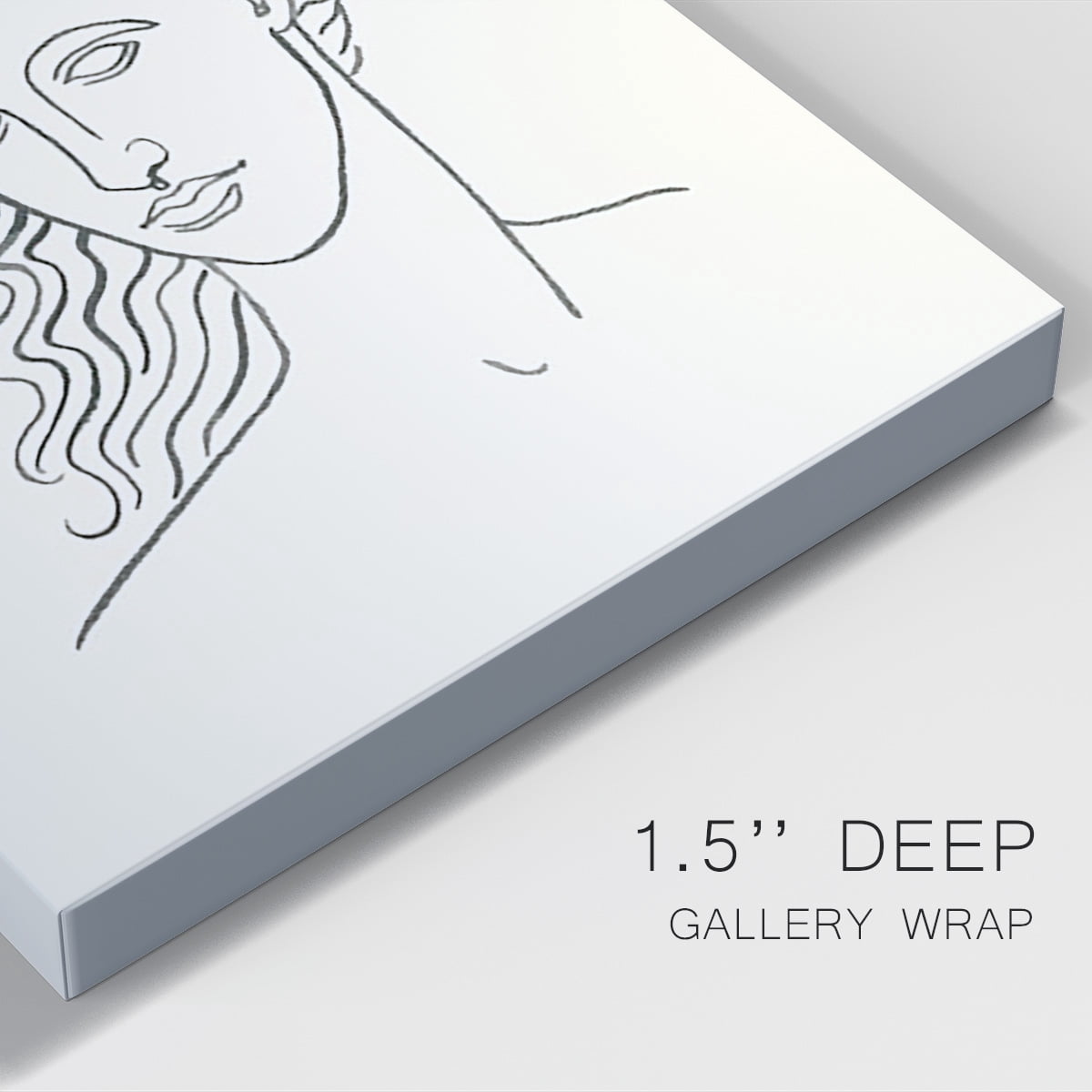 Greek Busts II Premium Gallery Wrapped Canvas - Ready to Hang