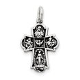 thumbnail image 1 of Sterling Silver Cross Charm QC4377 (28mm x 17mm), 1 of 2