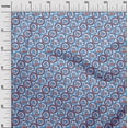 thumbnail image 3 of oneOone Cotton Jersey Royal Blue Fabric Asian Block Sewing Fabric By The Yard Printed Diy Clothing Sewing Supplies 58 Inch Wide, 3 of 4