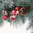 thumbnail image 4 of Puleo International Sterling Pine 9 ft. Artificial Garland with Pine Cones Red Berries and Silver Glitter Accents, 4 of 4