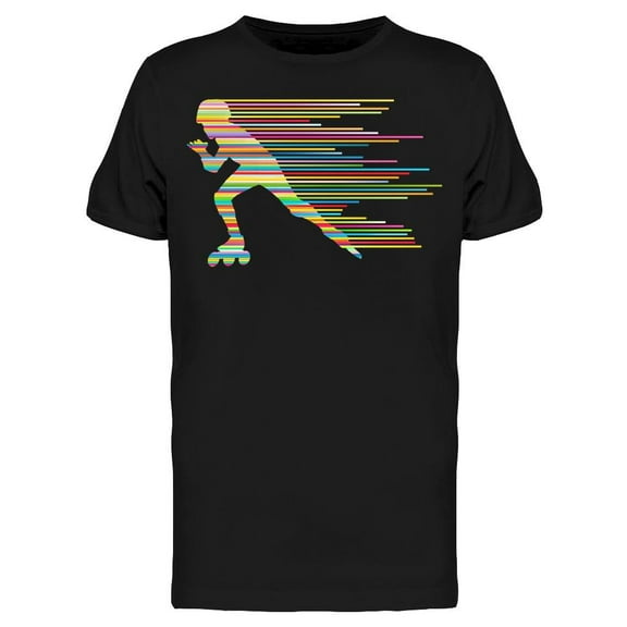 Roller Skating Silhouettes T-Shirt Men -Image by Shutterstock, Male x-Large