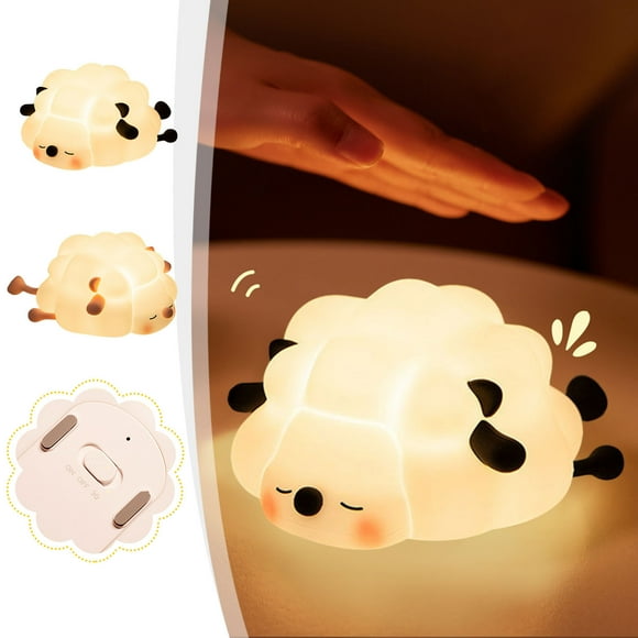 Rechargeable LED Night Light, Car Night Light for Baby, 3-Level Dimmable Nursery Nightlight, Food Grade Silicone Squishy Lamp Perfect Bedside Touch Lamp with 30 Min Timer for Breastfeeding, Toddler