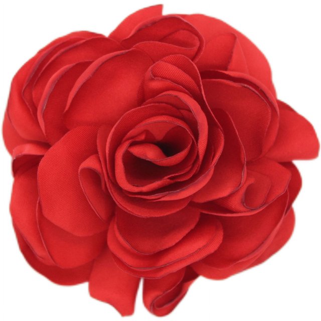 Broche elegante de moda con borde quemado, alfiler de flor para traje de mujer, ropa profesional, adornos de ramillete hechos a mano