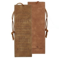 Trust In The LORD Tan Faux Leather Bookmark - Proverbs 3:5
