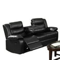 thumbnail image 2 of Benzara BM229241 Leatherette Reclining Living Room Set, Black - 2 Piece, 2 of 3