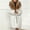 Brown, variant on Drovellove Plus Size Women's Long Coat Winter Warm Furry Overcoat with V Neck Collar | Fashionable Solid Outerwear for Casual Daily Wear, Party Nights, and Cold Weather Layering