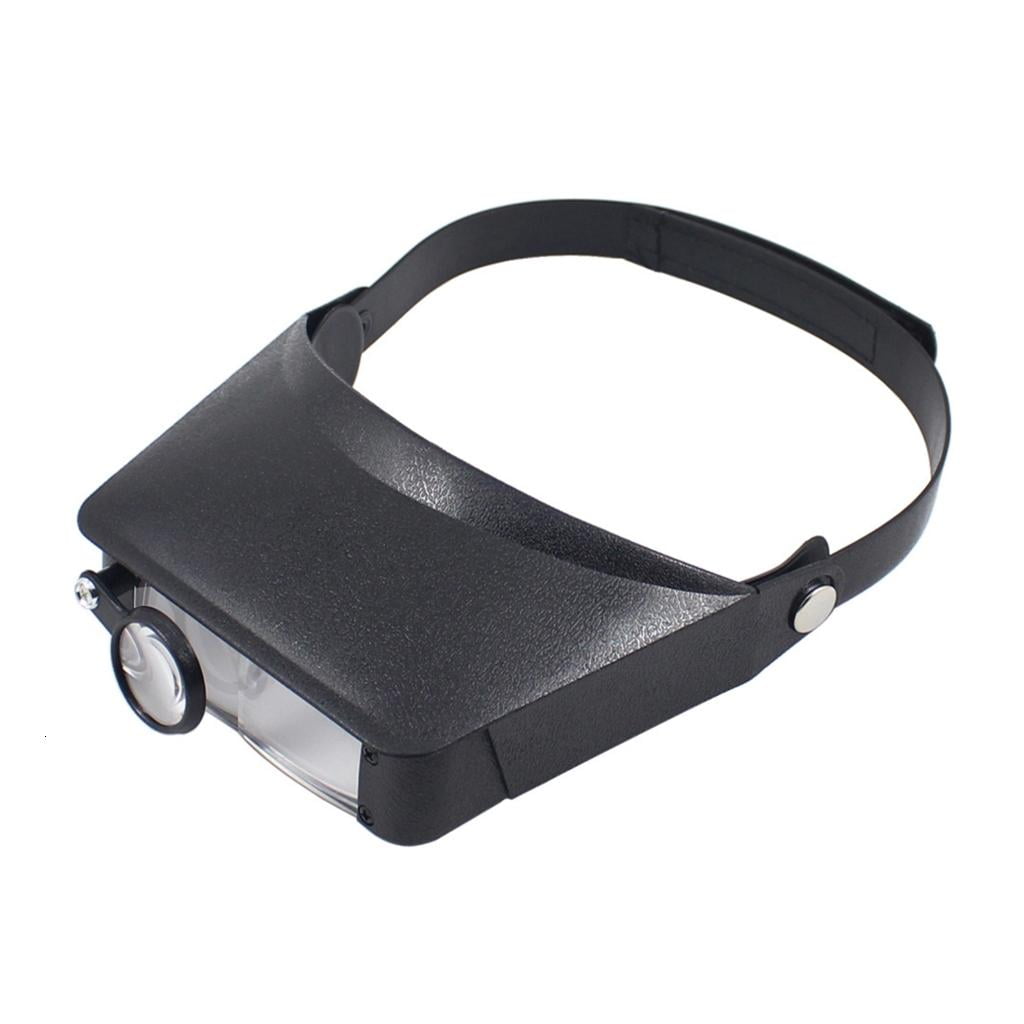 Lerpwige Head-Mounted Magnifying Glass Multiple Adjust Headband Magnifier for Reading