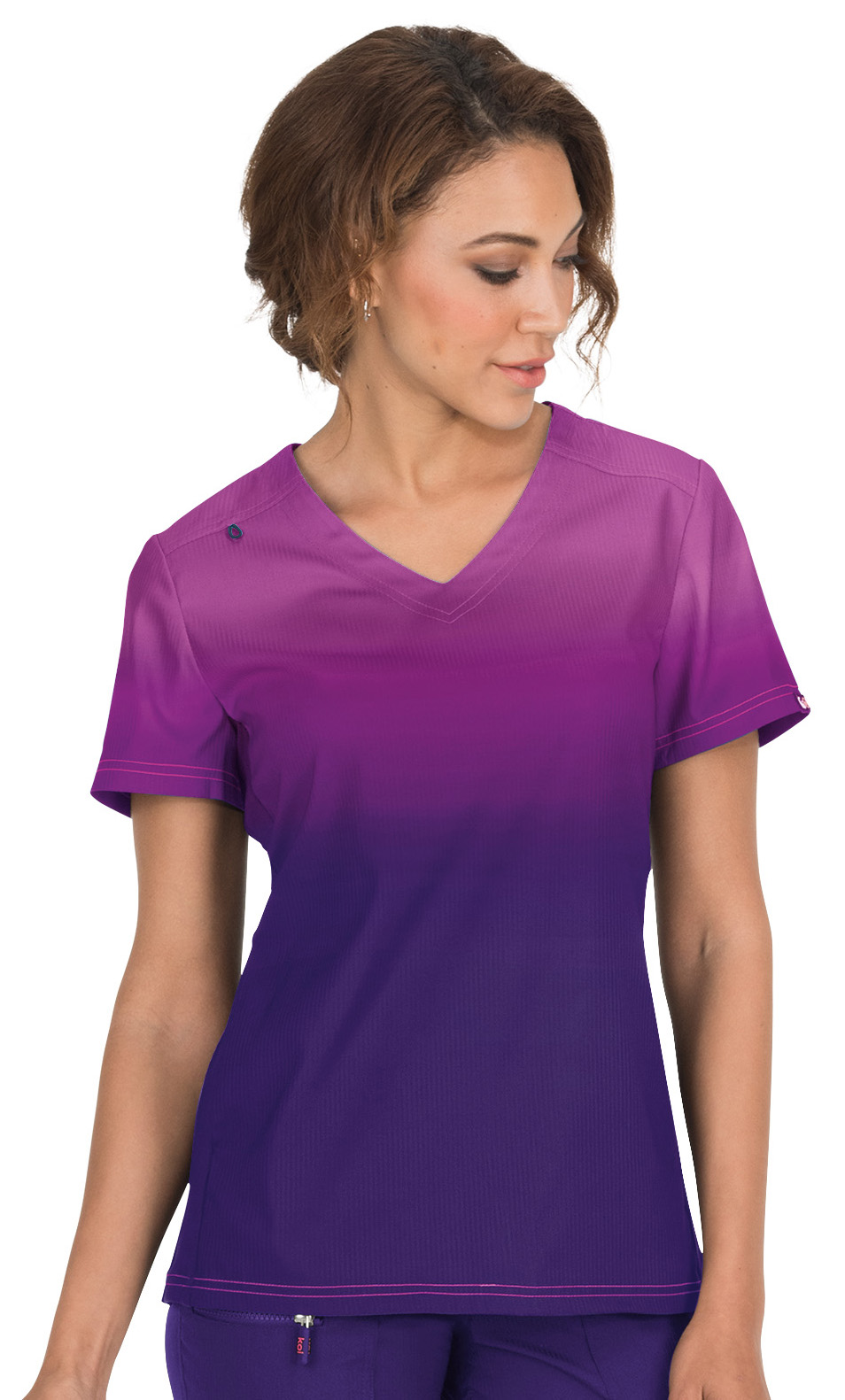 koi Lite Koi Lite Women's 370 "Reform" Ombre VNeck Scrub Top