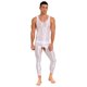 thumbnail image 3 of Lencería sexy para hombre, medias brillantes con entrepierna abierta, monos ajustados, mono de color sólido elástico con cuello en U, sin mangas, ropa de dormir, 3 of 5