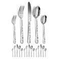 thumbnail image 2 of Stainless Steel Cutlery Set, Flatware Tableware Sets Flower Print Knife Fork Spoon for Home Hotel Restaurant Party, 2 of 7