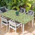 thumbnail image 2 of Spring Flowers Table Cloths for 3 Foot Rectangle Tables, Pink Yellow Wildflowers Country Plants Green Patio Waterproof Elastic Fitted Tablecloths, Washable Rectangular Table Cover for Camping, 2 of 8