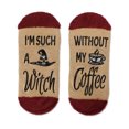 thumbnail image 3 of MeMoi Women's Coffee Witch Low-Cut Non-Skid Socks - Mens - Male, 3 of 6