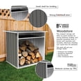 thumbnail image 2 of Absco Woodstore 4' x 2.5' x 3.7' Metal Storage Shed - Woodland Gray, 2 of 10