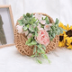 thumbnail image 3 of 4 cestas de flores tejidas de imitación de ratán, cestas de flores de mano, cestas tejidas, cestas de flores decorativas, 3 of 8
