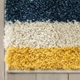 thumbnail image 3 of Well Woven Gigi Katniss Modern Kids Shag Moroccan Ivory Blue Thick 7'10" x 9'10" Area Rug, 3 of 7