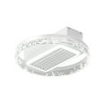 thumbnail image 3 of Topcobe 19.7" White Ceiling Fan with Light and Remote, 3 of 11